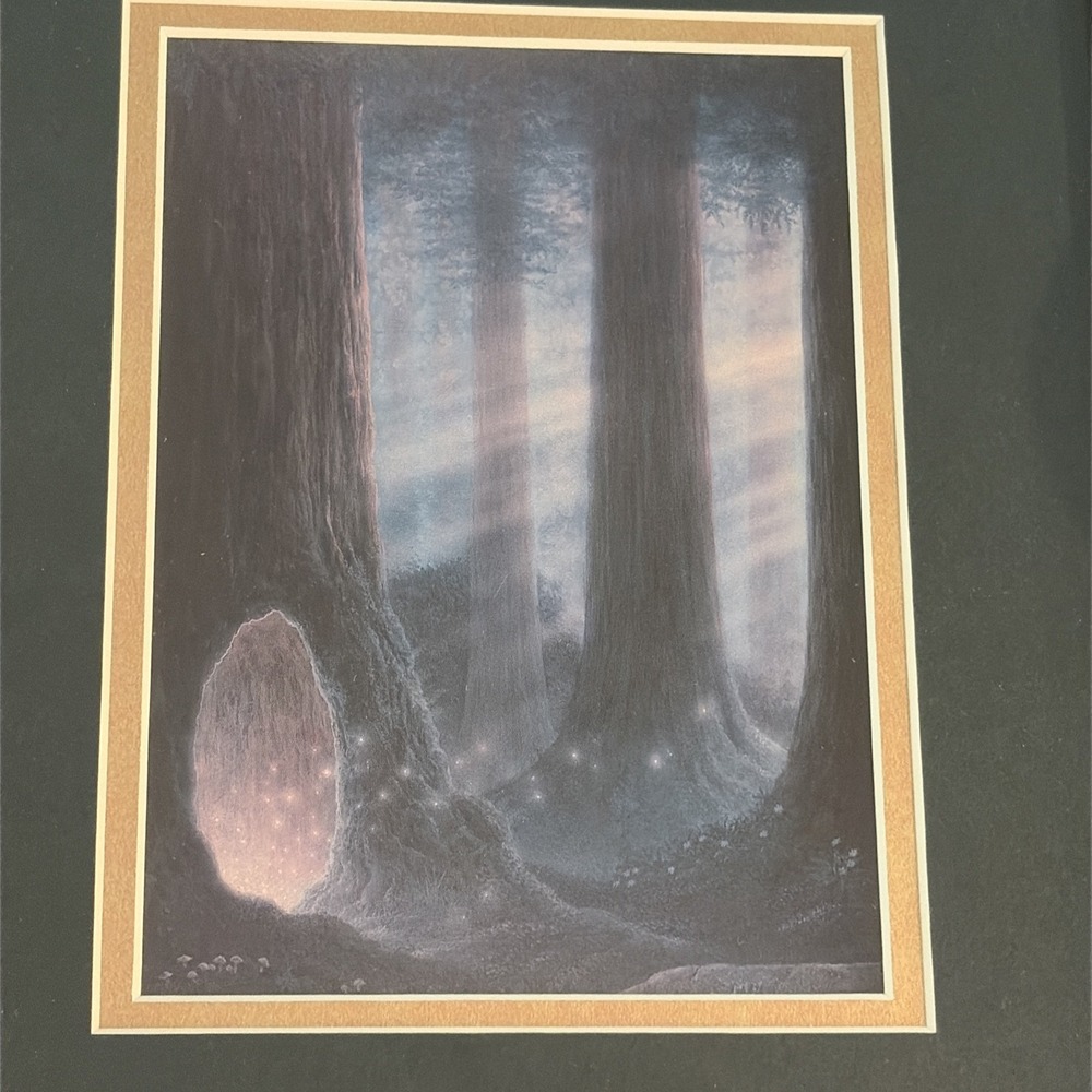 Gilbert Williams Entrance Into the Earth Framed Note Card Visionary Fantasy Art - Picture 12 of 12